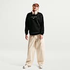 Nike Sportswear Studio Fleece Older Kids' (Girls') Oversized Crewneck Sweatshirt