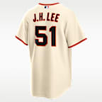 Jersey Nike de la MLB Replica para hombre Jung Hoo Lee San Francisco Giants