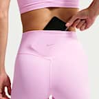 Damskie legginsy 7/8 z wysokim stanem bez przedniego szwu Nike Zenvy