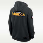 Minnesota Vikings Initial Home Sideline Men's Nike Dri-FIT NFL Pullover Hoodie