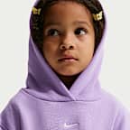 Sudadera con gorro sin cierre de tejido Fleece Studio infantil Nike Sportswear