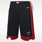 Miami Heat Swingman Icon Edition Big Kids' Nike Dri-FIT Basketball Replica Shorts