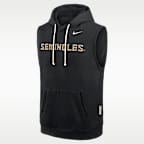 Florida State Sideline Men's Nike Dri-FIT College Sleeveless Pullover Hoodie