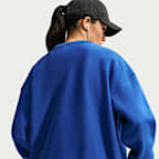 Nike Studio Kalın Fleece Kadın Oversize Crew Üst