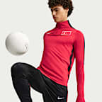 Türkei 2026 Nike Dri-FIT Fußball-Strike-Drill-Oberteil mit Halbreißverschluss (Herren)