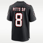 Kyle Pitts Sr. Atlanta Falcons Men's Nike NFL Game Jersey