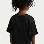 Nike Little Kids' Swoosh Sparkle Boxy T-Shirt