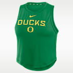 Oregon One Women's Nike Dri-Fit Cropped Tank Top