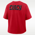 Cincinnati Reds City Connect Pocket Boxy Women's Nike MLB T-Shirt