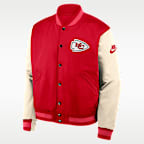 Kansas City Chiefs Rewind Legacy Men's Nike NFL Full-Snap Bomber Jacket