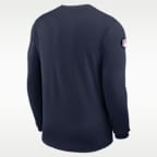 Seattle Seahawks Sideline Coach Men's Nike Dri-FIT NFL Long-Sleeve Top
