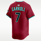Jersey Nike Dri-FIT ADV de la MLB Limited para hombre Corbin Carroll Arizona Diamondbacks