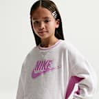 나이키 리틀키즈 프렌치 테리 컬러블록 투피스 크루 세트