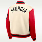 Georgia Legacy Men's Nike College Full-Snap Bomber Jacket