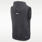 Sudadera con gorro sin cierre sin mangas universitaria Nike Dri-FIT para hombre Alabama Sideline