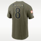 Lamar Jackson Baltimore Ravens Salute To Service Men’s Nike NFL T-Shirt