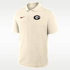 Polo universitario Nike Dri-FIT para hombre Georgia Victory Primary Logo