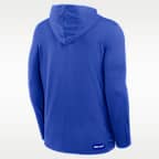 Playera de manga larga con gorro Nike Dri-FIT de la MLB para hombre de los Toronto Blue Jays City Connect