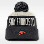Gorro con dobladillo y pompón Nike de la MLB para hombre San Francisco Giants Cooperstown Peak