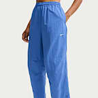 Pants de tejido Woven de tiro alto oversized para mujer Nike Sportswear