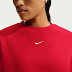 Nike Studio Fleece Medium Weight Women's Oversized Cropped Crew