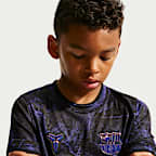 F.C. Barcelona Away Older Kids' Kobe Dri-FIT Football Pre-Match Top