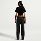 Nike Studio Fleece Lightweight "French Terry" Women's Mid-Rise Open-Hem Pants
