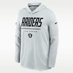 Las Vegas Raiders Sideline Men's Nike Dri-FIT NFL Long-Sleeve Hooded Top