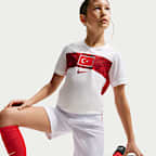 Türkei 2026 Nike Dri-FIT Replika-Fußballshorts Heimspiel (ältere Kinder)