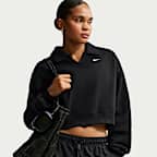 Nike Studio Fleece Medium Weight Women's Oversized Cropped Polo