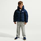 Chamarra acolchada de sarga jaspeada para niños talla pequeña Nike