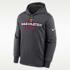 Washington Commanders Toss Sweep Men’s Nike Therma NFL Pullover Hoodie