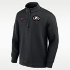 Georgia Coaches Men's Nike Dri-FIT College Long-Sleeve 1/2-Zip Top