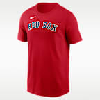 Playera de manga corta Nike de la MLB para hombre Boston Red Sox