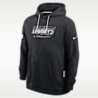 Dallas Cowboys Crucial Catch Sideline Standard Issue Men's Nike Dri-FIT NFL Pullover Hoodie