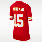 Camiseta fútbol americano Game para niños talla grande NFL Kansas City Chiefs (Patrick Mahomes)
