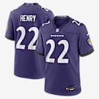 Jersey Nike de la NFL Game para hombre Derrick Henry Baltimore Ravens - Orquídea nuevo