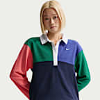 ナイキ スポーツウェア ウィメンズ オーバーサイズド ロングスリーブ ポロ