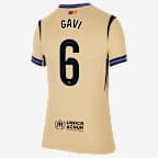 Jersey de fútbol Nike Dri-FIT del Barcelona visitante 2025/26 Stadium Gavi para mujer