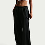 Pants de French Terry de tiro medio con dobladillo abierto para mujer Nike Sportswear Chill Terry