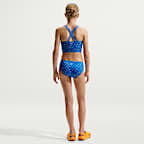 Conjunto de midkini con tirantes cruzados para niña talla grande Nike Swim