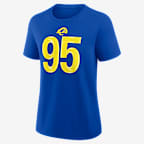 Myles Garrett Los Angeles Rams Women's Nike NFL T-Shirt - Royal
