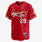 Jersey Nike Dri-FIT ADV de la MLB Limited para hombre Nolan Arenado St. Louis Cardinals City Connect - Rojo