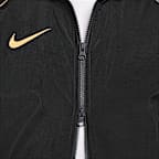 Chamarra de fútbol con gorro repelente al agua para hombre Nike Strike+