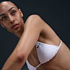 Parte de cima de biquíni em triângulo Nike Swim Essential para mulher