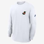 Florida Gators Legacy Max90 Pocket Men's Nike College Long-Sleeve T-Shirt - White