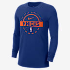 New York Knicks Men's Nike NBA Practice Long-Sleeve T-Shirt
