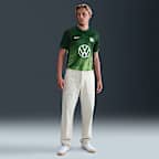 Vfl Wolfsburg 2025/2026 Stadium Thuis Nike Dri-Fit replica voetbaltop met korte mouwen voor heren