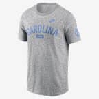 North Carolina Legacy Arch 2-Hit Men's Nike College T-Shirt - Grey