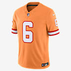 Jersey Nike Dri-FIT de la NFL Limited para hombre Baker Mayfield Tampa Bay Buccaneers - Crema melocotón